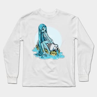 aquarius water nymph Long Sleeve T-Shirt